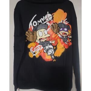 Rugrats baseball black hoodie size medium men-first picture is back